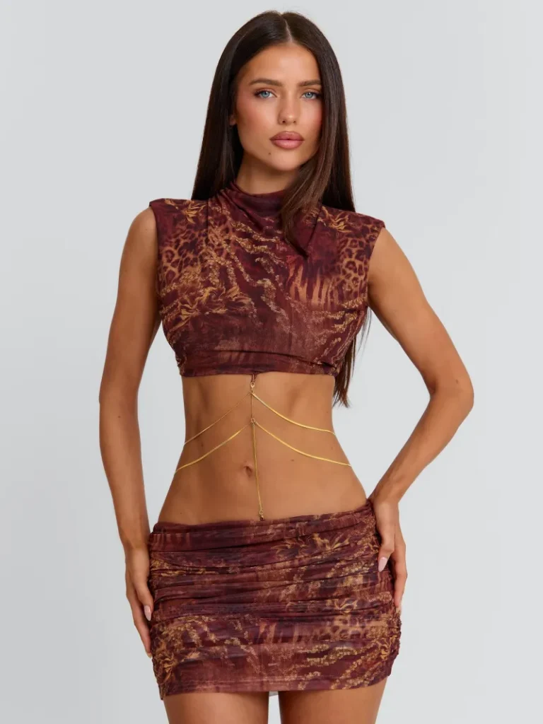 OPEN BACK WRAP MINI DRESS