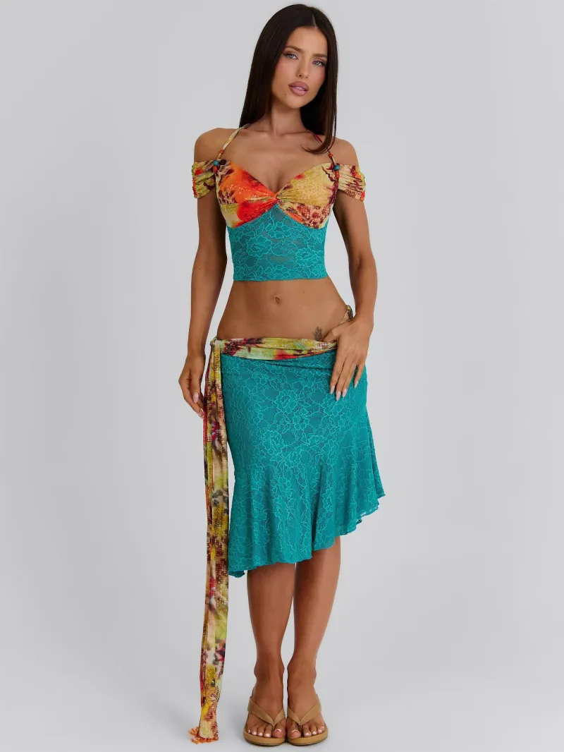HALTER BEADED CROP TOP - Image 3