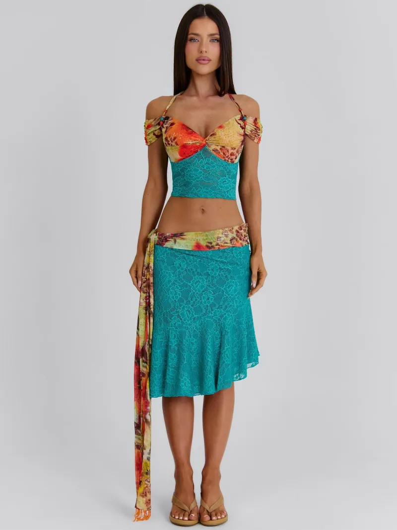 HALTER BEADED CROP TOP - Image 5