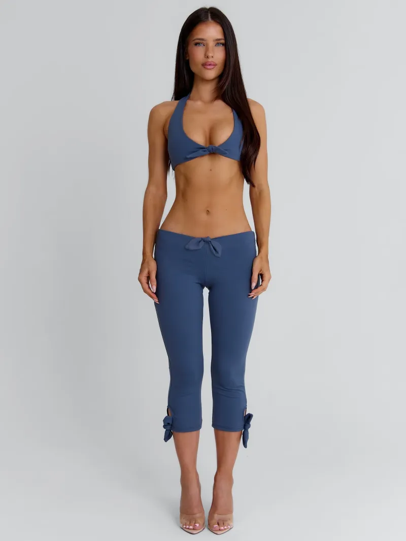 STEEL HALTER PLUNGE CROP TOP - Image 4