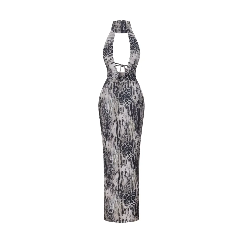 COWL TIE DETAIL MAXI DRESS - Image 4