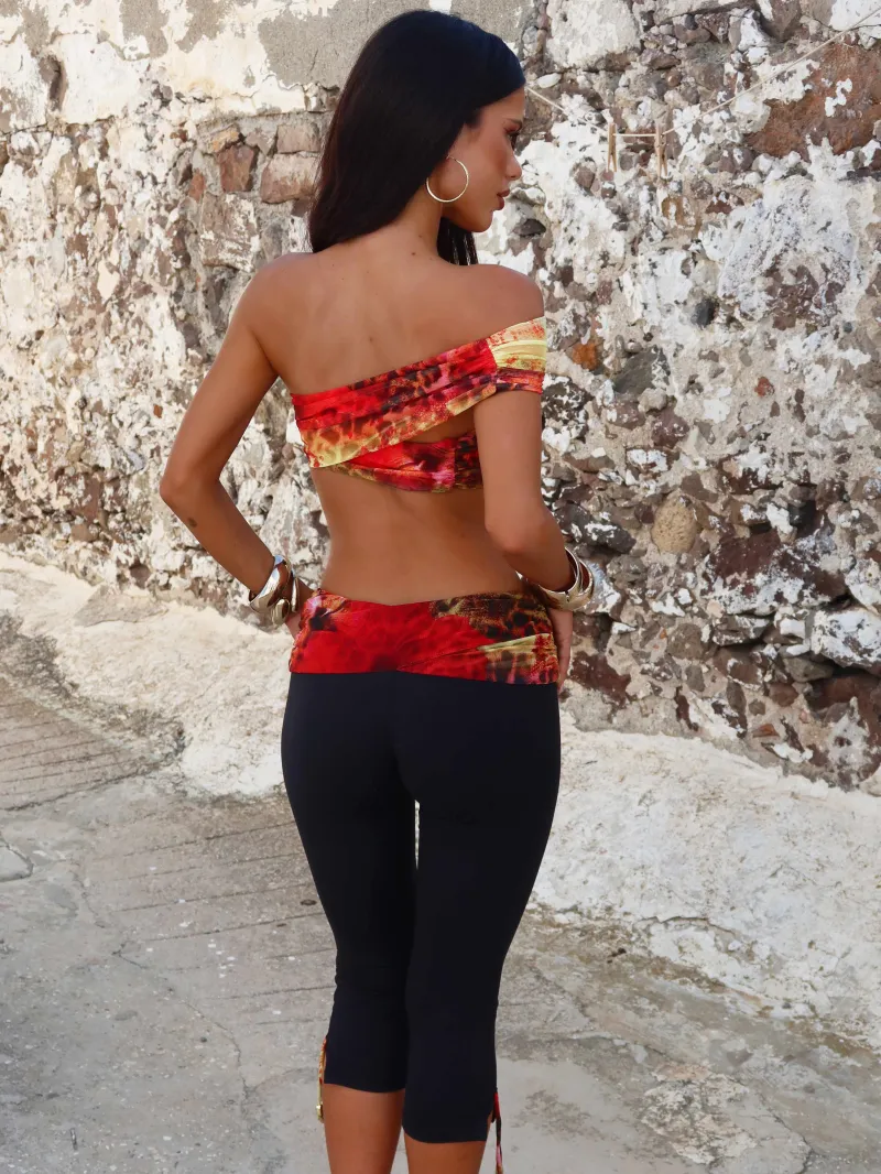 PANT BEADED TIE DETAIL PANTS - Image 3
