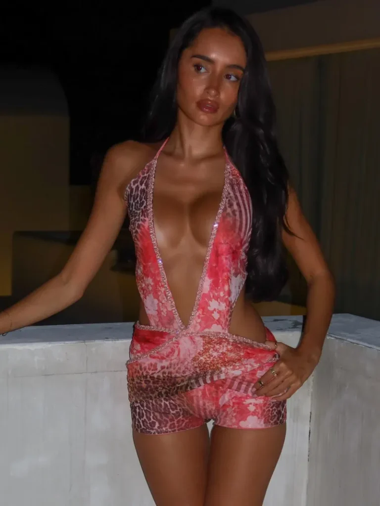 CUTOUT PLUNGE PLAYSUIT