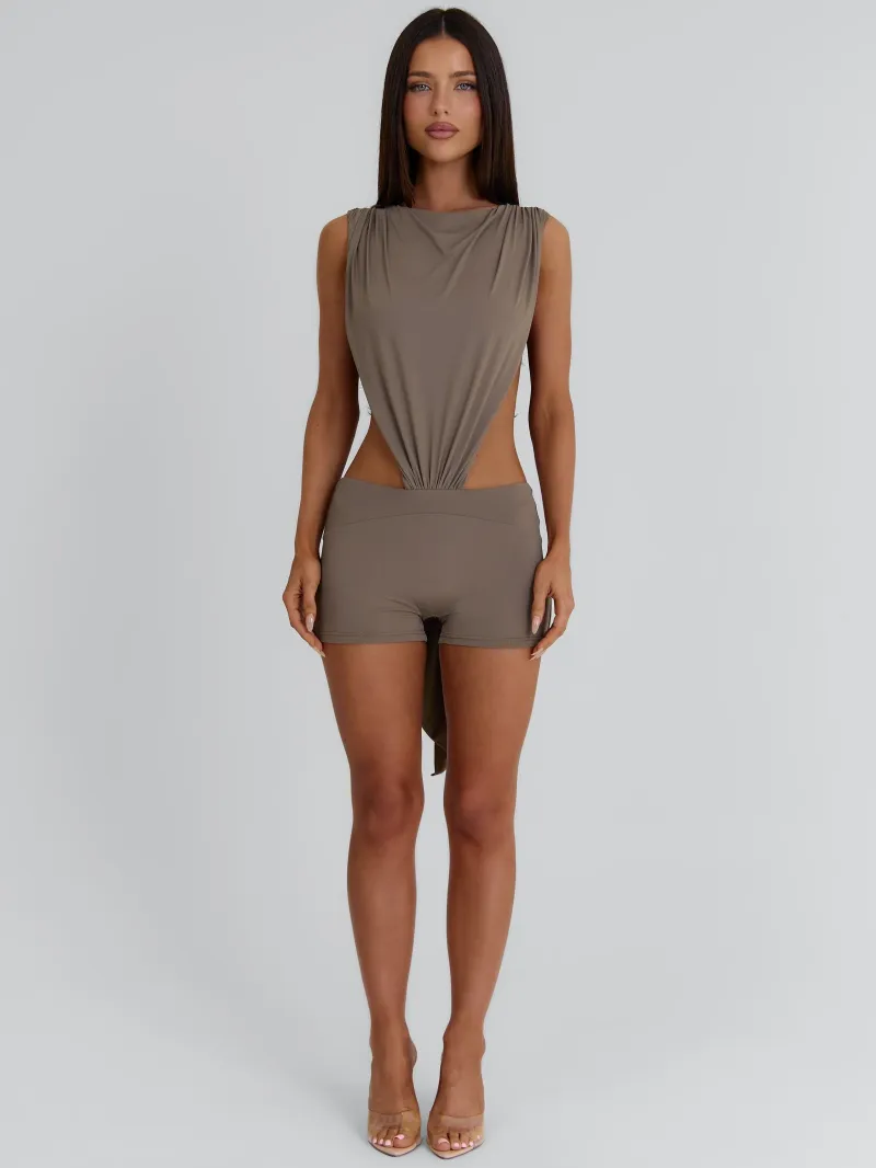 STONE OPEN BACK HARDWARE PLAYSUIT - Image 2