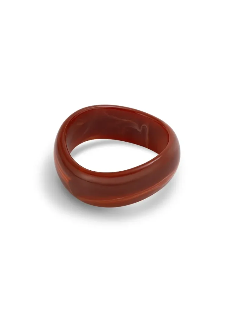 RED ASYMMETRIC VACATION BANGLE