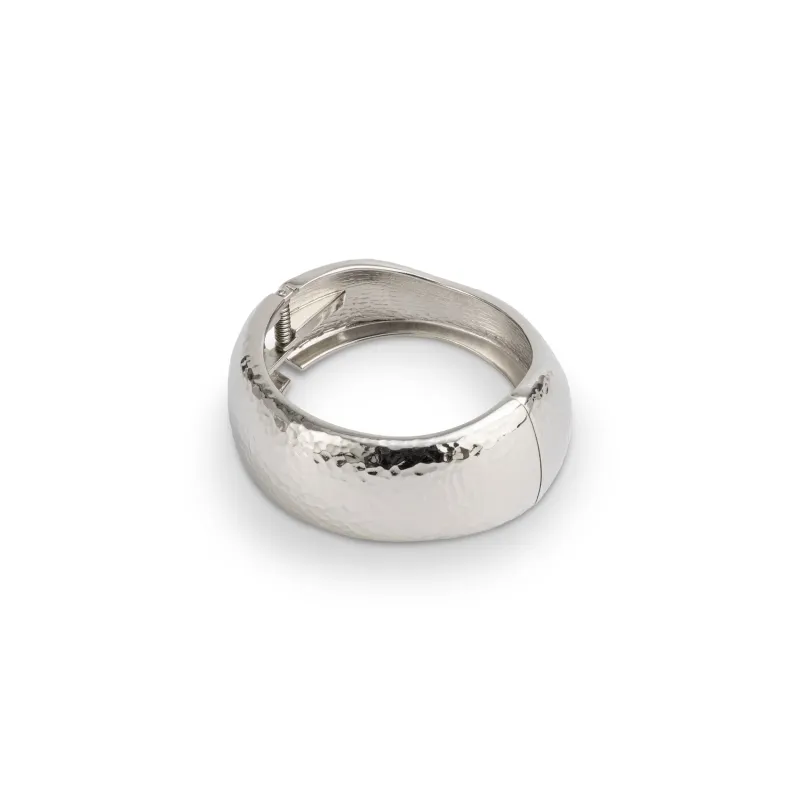 SILVER METALLIC DRAPE BANGLE