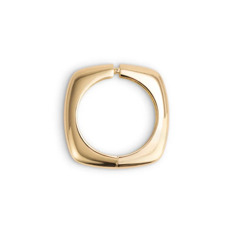 GOLD PANEL DRAPE BANGLE