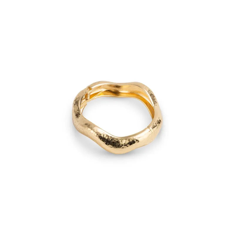 GOLD BUSTIER DRAPE BANGLE